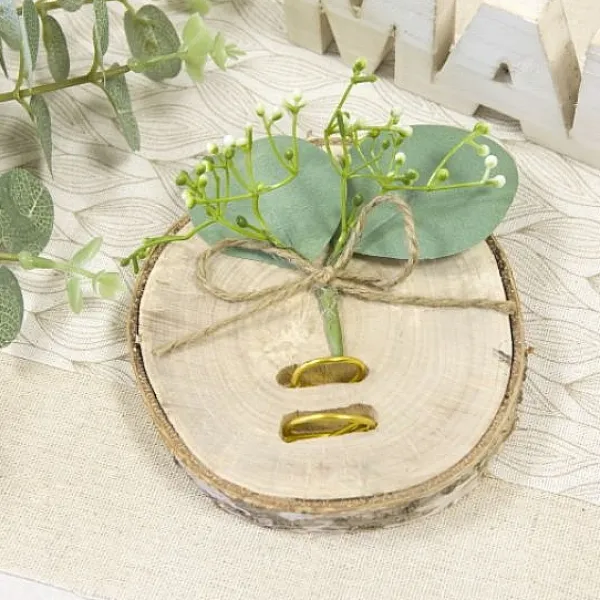 Badaboum Rondin De Bois Porte Alliance Avec Eucalyptus Outlet