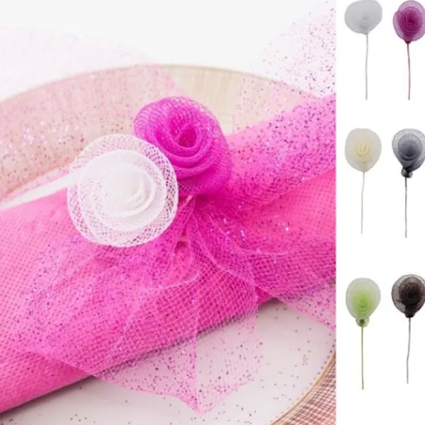 Badaboum Rose Torsad E Décorative 7 Cm X 6 Pi Ces Discount