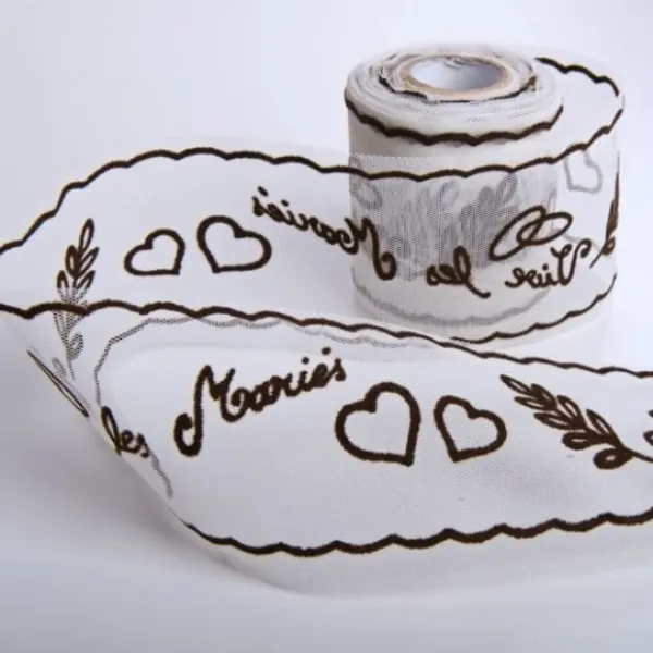 Badaboum Rouleau De Tulle Floqu Vive Les Mari S Chocolat