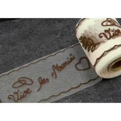 Badaboum Rouleau De Tulle Floqu Vive Les Mari S Chocolat