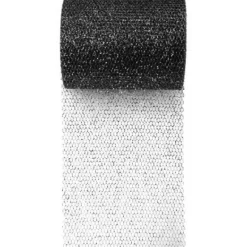 Badaboum Rouleau De Tulle Paillet Noir 8Cm