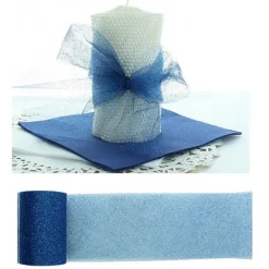 Badaboum Rouleau De Tulle Paillet Bleu Marine 8Cm Online