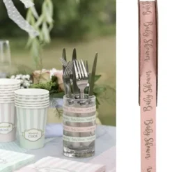 Clearance Ruban Autocollant Baby Shower Rose Theme D Co Baby Shower