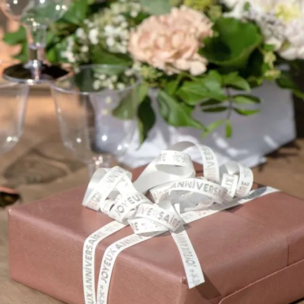 Hot Ruban Bolduc Joyeux Anniversaire Rose Gold 10Mm X 25 M Tres Theme Joyeux Anniversaire