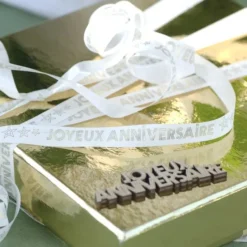 Ruban Bolduc Joyeux Anniversaire Or 10Mm X 25 M Tres Theme Joyeux Anniversaire