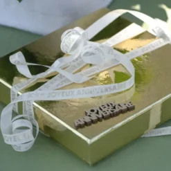 Ruban Bolduc Joyeux Anniversaire Or 10Mm X 25 M Tres Theme Joyeux Anniversaire