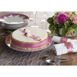 Sale Ruban Charlotte Dentelle Saumon 50Mm X 20 M Tres Theme Dentelle