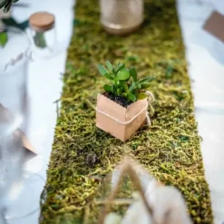 Outlet Ruban De Table Mousse Sur Jute 10Cm Theme Jute