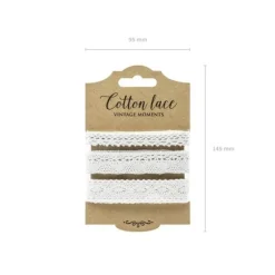 Outlet Ruban En Dentelle Blanc Assortis X 3 Pi Ces Theme Dentelle