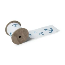 Badaboum Ruban En Lin Blanc Avec Ancre 8Cm X 3 M Tres