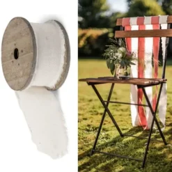 Badaboum Ruban En Lin Blanc 50Mm X 3 M Tres