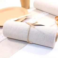 Badaboum Ruban En Lin 20Cm Pour Noeuds De Chaise Mariage