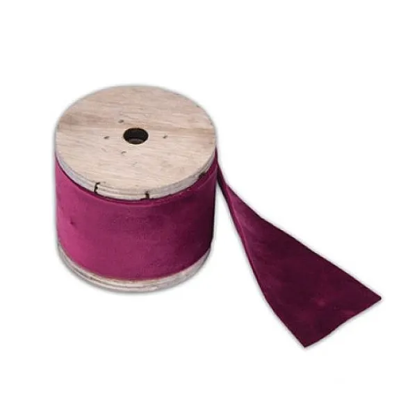 Badaboum Ruban En Velours Marsala 50Mm Clearance