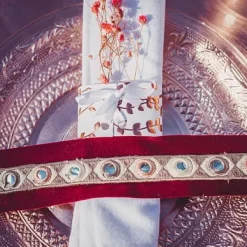 Badaboum Ruban En Velours Marsala 50Mm Clearance