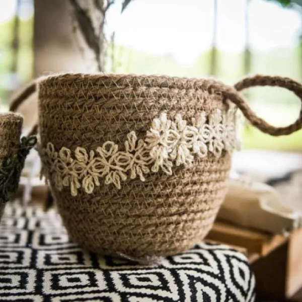 New Ruban Jute Ivoire Ethnique Theme Jute