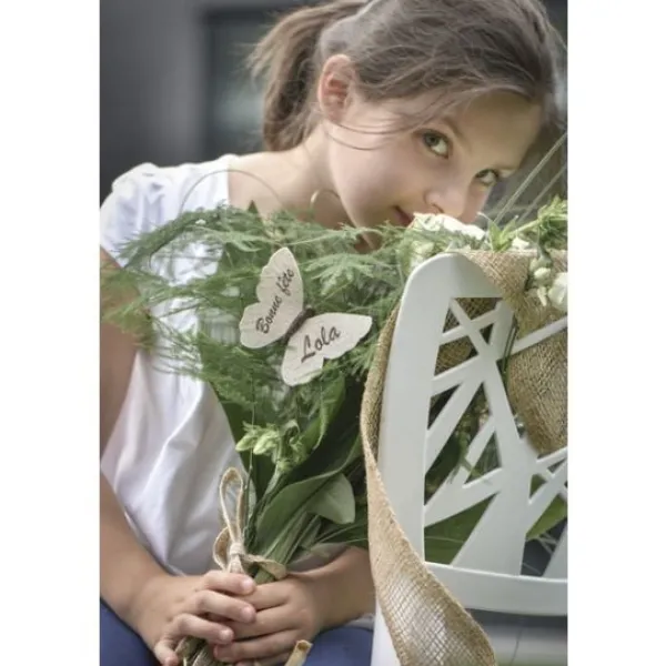 Outlet Ruban Large En Jute Blanc 70Mm Theme Jute