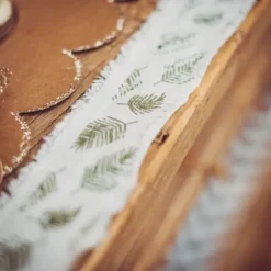 Badaboum Ruban Lin Feuilles Tropicales