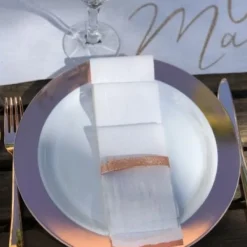 Badaboum Ruban Mariage 8Cm X 20M En Lin Blanc