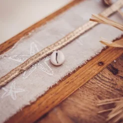 Discount Ruban Mariage Tress Jute Or Theme Jute