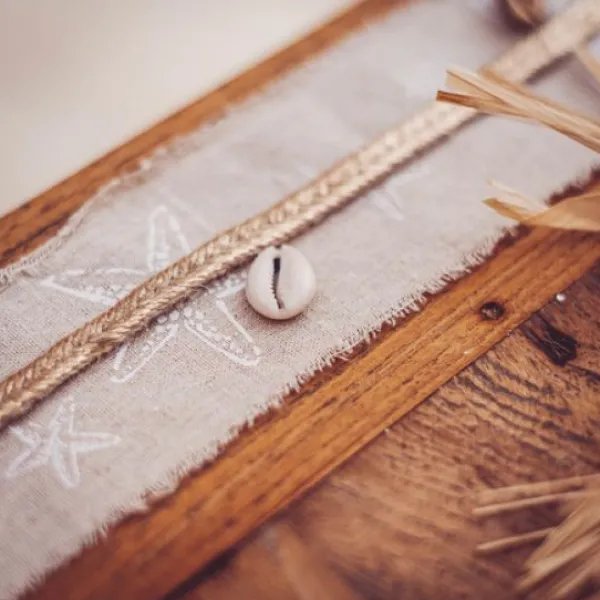 Discount Ruban Mariage Tress Jute Or Theme Jute