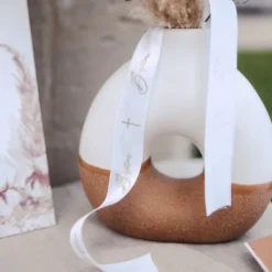 Online Ruban Satin Bapt Me Croix Blanc Et Or Theme Bapteme