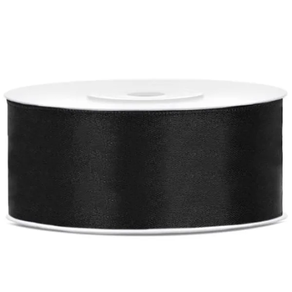 Hot Ruban Satin Noir 25Mm X 25 M Tres Theme Cinema