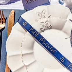 Badaboum Ruban Satin Petit Matelot Satin Bleu Marine Hot