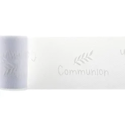 Clearance Ruban Tulle Communion Blanc 8Cm X 10 M Tres Theme Communion