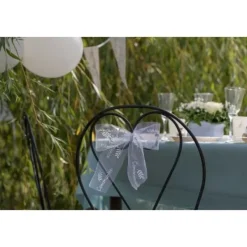 Clearance Ruban Tulle Communion Blanc 8Cm X 10 M Tres Theme Communion