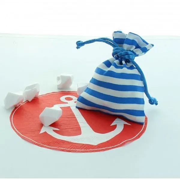 Badaboum Sac Drag Es A Rayure Marin En Coton X 5 Pi Ces Clearance