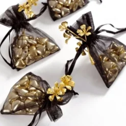 Badaboum Sac Drag Es En Organza Noir X 10 Pi Ces