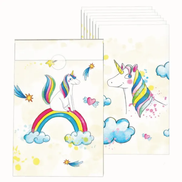 Online Sachet Papier Licornes X8Pcs Theme Licorne