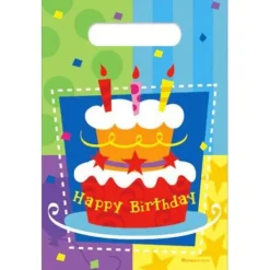 Sale Sacs Surprise Happy Birthday G Teau X6Pcs Theme Joyeux Anniversaire