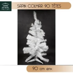 Badaboum Sapin Artificiel De Noel Blanc 90Cm 90 Tetes Discount