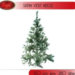 Badaboum Sapin Artificiel Vert Neige 150 Cm 280 Branches Clearance