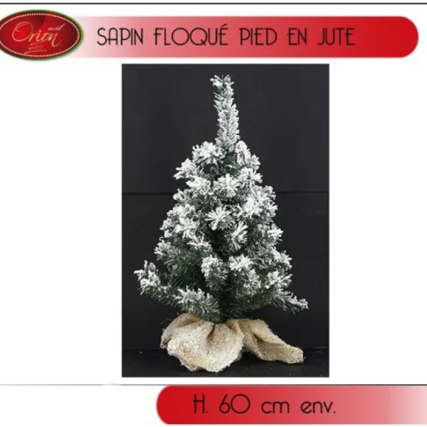 Badaboum Sapin Décoratif De Noel Pied Jute 60Cm Sale