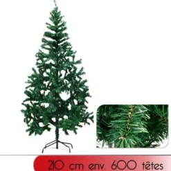 Badaboum Sapin De Noel Artificiel Vert 210 Cm Outlet