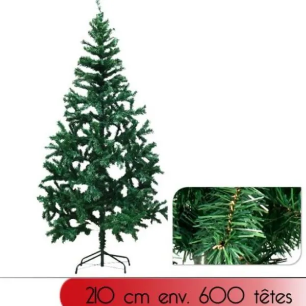 Badaboum Sapin De Noel Artificiel Vert 210 Cm Outlet