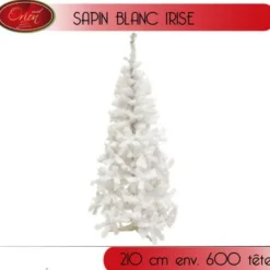 Badaboum Sapin De Noel Artificiel Blanc Iris 210Cm Best