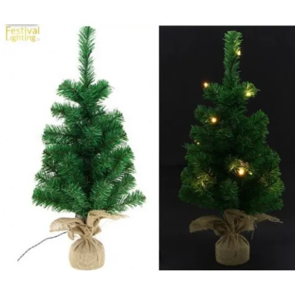 Badaboum Sapin De Noel Fibre Optique 10 Led Avec Timer Outlet
