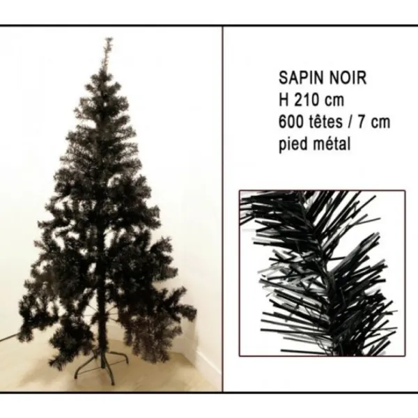 Badaboum Sapin Noir 210Cm 600 T Tes Clearance