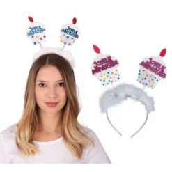 Clearance Serre-T Te G Teau Joyeux Anniversaire Couleur Al Atoire Theme Joyeux Anniversaire