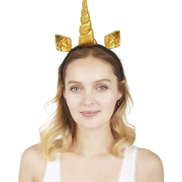 Online Serre-T Te Licorne Or Et Noir Theme Licorne