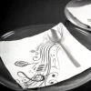 Badaboum Serviette De Table En Papier Musique Blanc X 20 Pi Ces