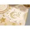 Discount Serviette En Papier Aid Moubarak X 20 Pi Ces Theme Eid Mubarak & Ramadan