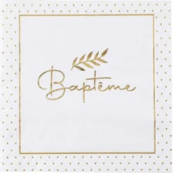 Best Serviette En Papier Bapt Me Luxe X 20 Pi Ces Theme Bapteme