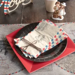 Badaboum Serviette En Papier Bon Voyage 40X33Cm X20 Pi Ces
