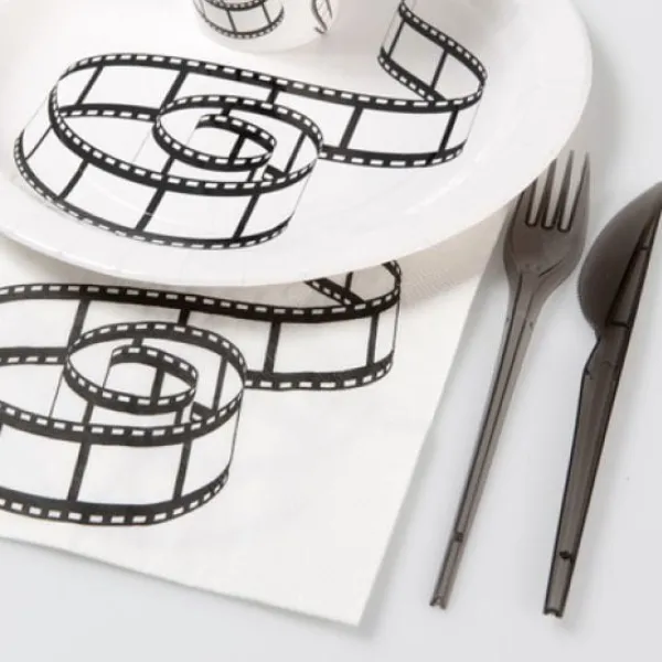 Clearance Serviette En Papier Cinema X 20 Pi Ces Theme Cinema