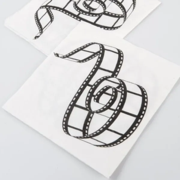 Clearance Serviette En Papier Cinema X 20 Pi Ces Theme Cinema