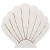 Badaboum Serviette En Papier Coquillage Blanc Et Or X 16 Pi Ces Discount